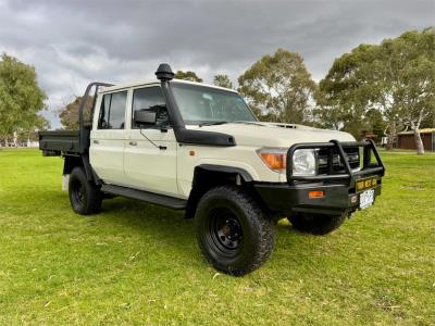 2020 TOYOTA LANDCRUISER WORKMATE (4x4) DOUBLE C/CHAS VDJ79R MY18 for sale in Outer East
