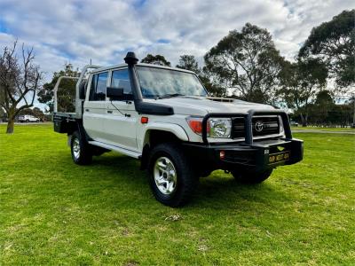 2018 TOYOTA LANDCRUISER WORKMATE (4x4) DOUBLE C/CHAS VDJ79R MY18 for sale in Outer East