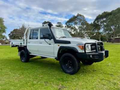 2019 TOYOTA LANDCRUISER WORKMATE (4x4) DOUBLE C/CHAS VDJ79R MY18 for sale in Outer East