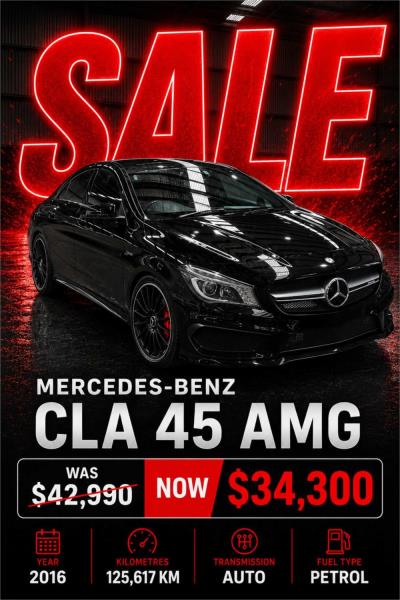 2016 Mercedes-Benz CLA-Class CLA45 AMG Coupe C117 806MY for sale in Melbourne - North East