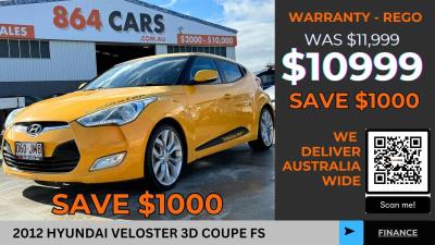 2012 HYUNDAI VELOSTER 3D COUPE FS MY13 for sale in Brisbane Inner City