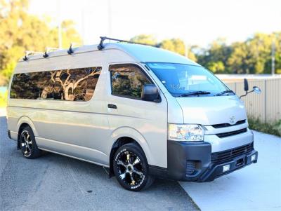 2015 TOYOTA HIACE DX VAN READY-TO-GO CAMPERVAN , MOBILE FOLDABLE BED, ROOF RACK, TOW RECEIVER SLWB KDH221 for sale in Brisbane West