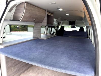 2024 Toyota Hiace 4WD, SLWB, MULTIFUNCTIONAL NEW FIT OUT, CABINETS, TABLE, SEATING AREA, BED, VERY LOW KM High Roof TRH226 for sale in Brisbane West