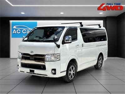 2022 Toyota Hiace 2.8L DIESEL VAN SUPER GL DARK PRIME 2 w/ ROOF RACK, DUAL POWER DOORS, PUSH START LOW ROOF 4WD GDH206 for sale in Brisbane West